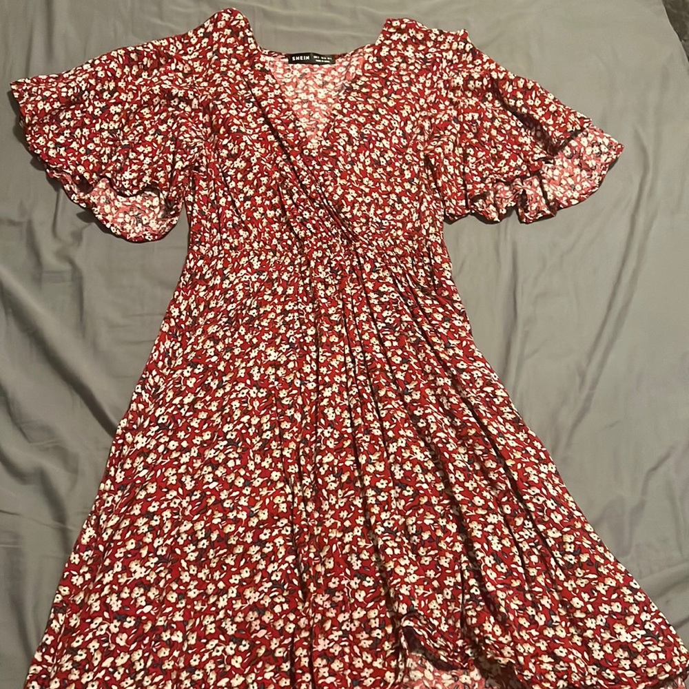 Red Flower Dress